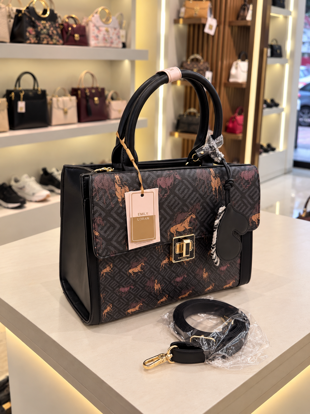 Emily Loran Reversible Equestrian Handbag