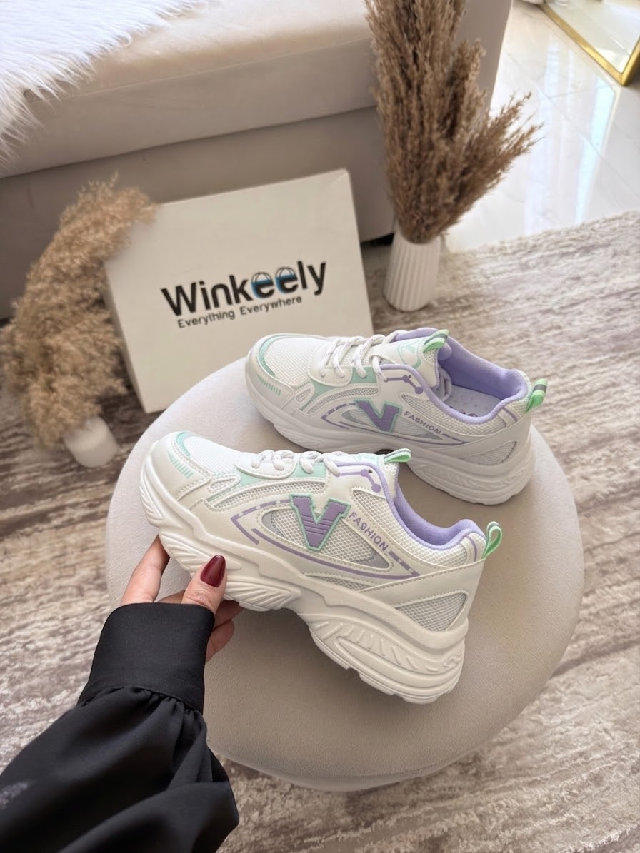 Rendy Mesh Platform Running Shoes