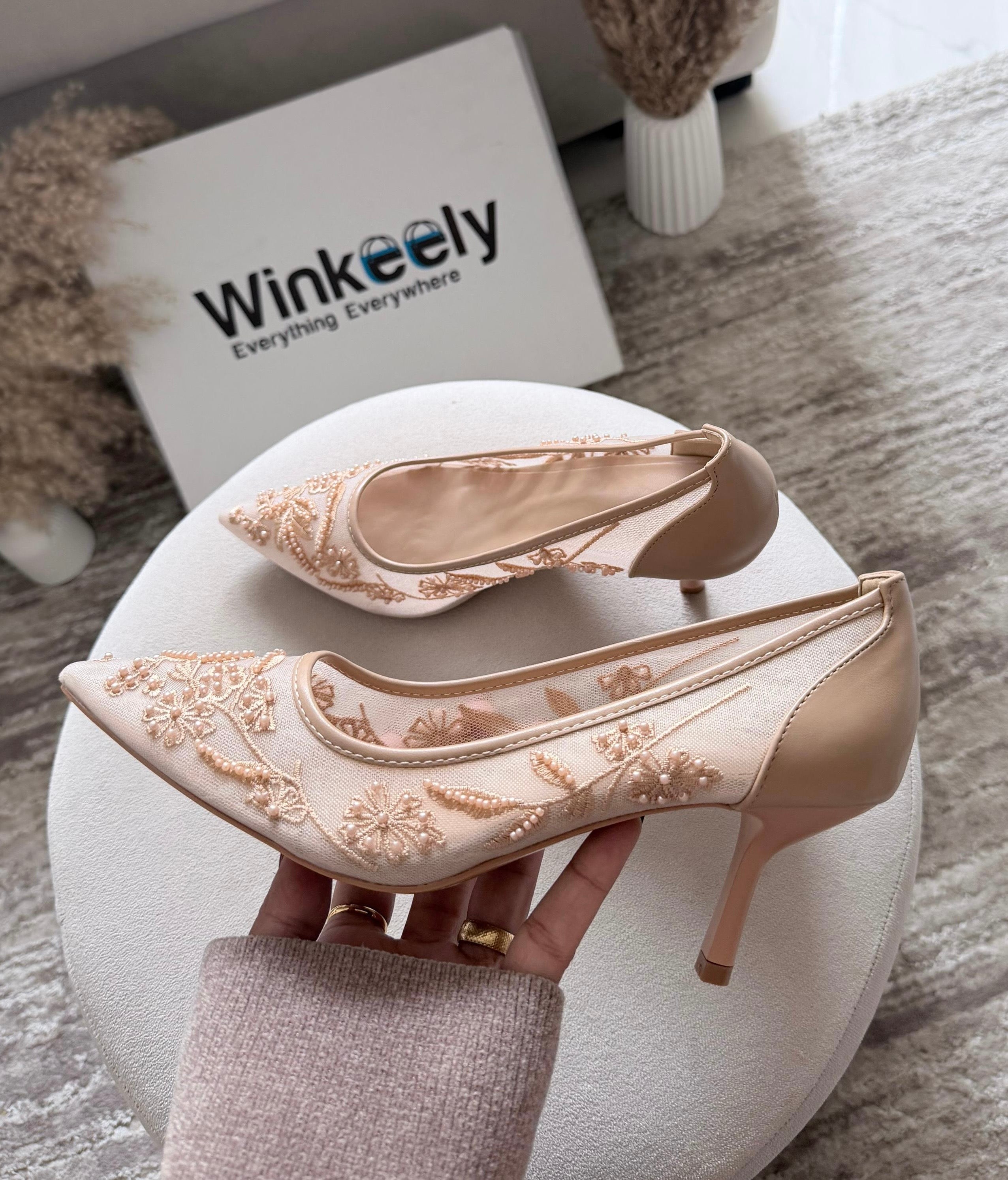 Elegant Lace Heels