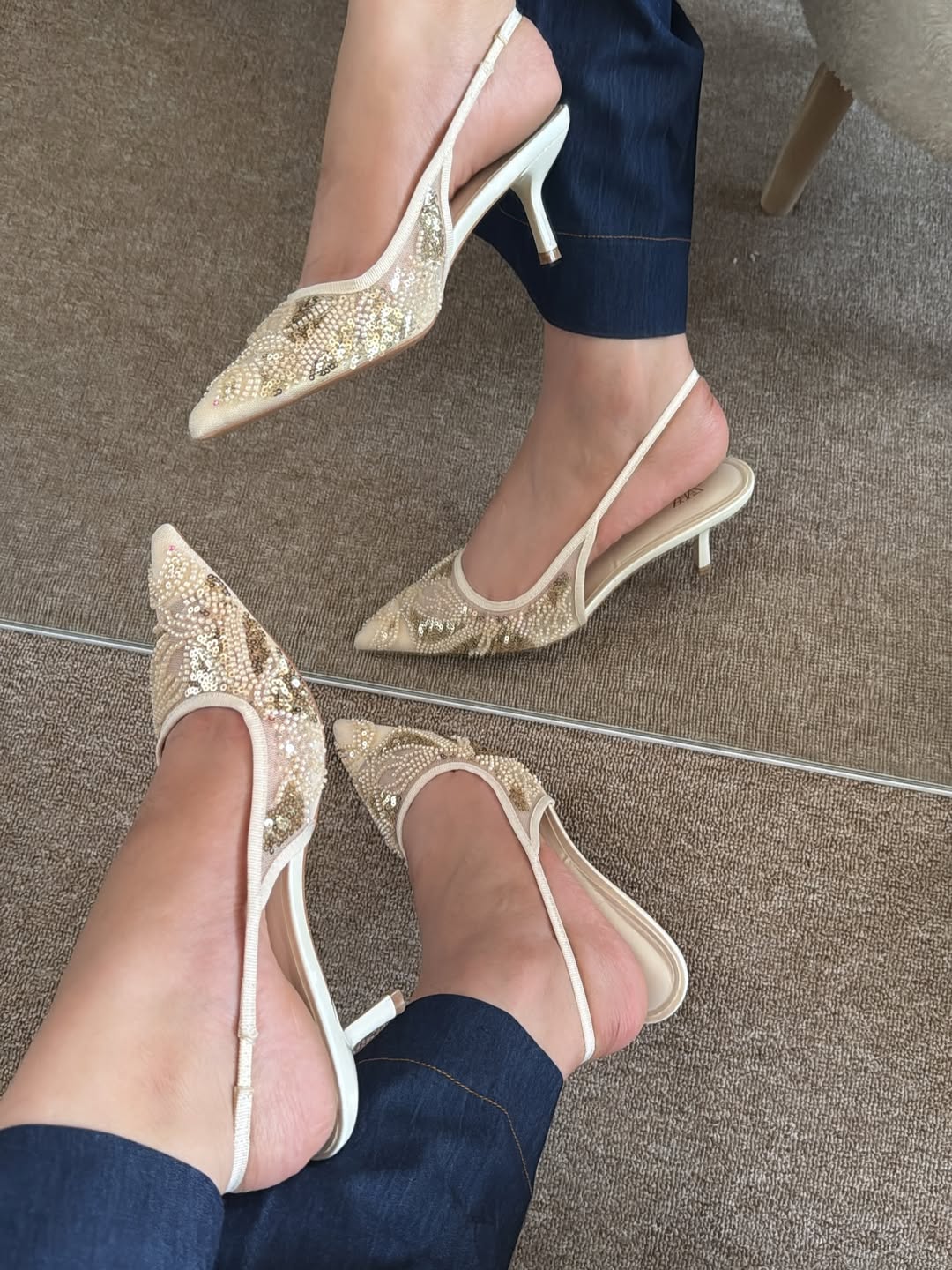 Rhinestone Pumps