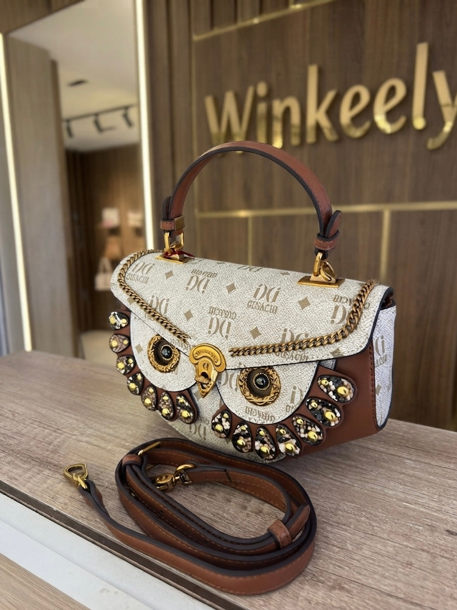 Gusachi Owl-Design Handbag
