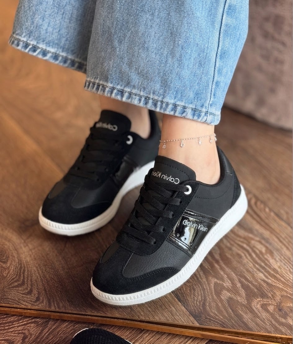 Suede & Leather Mix Casual Sneakers