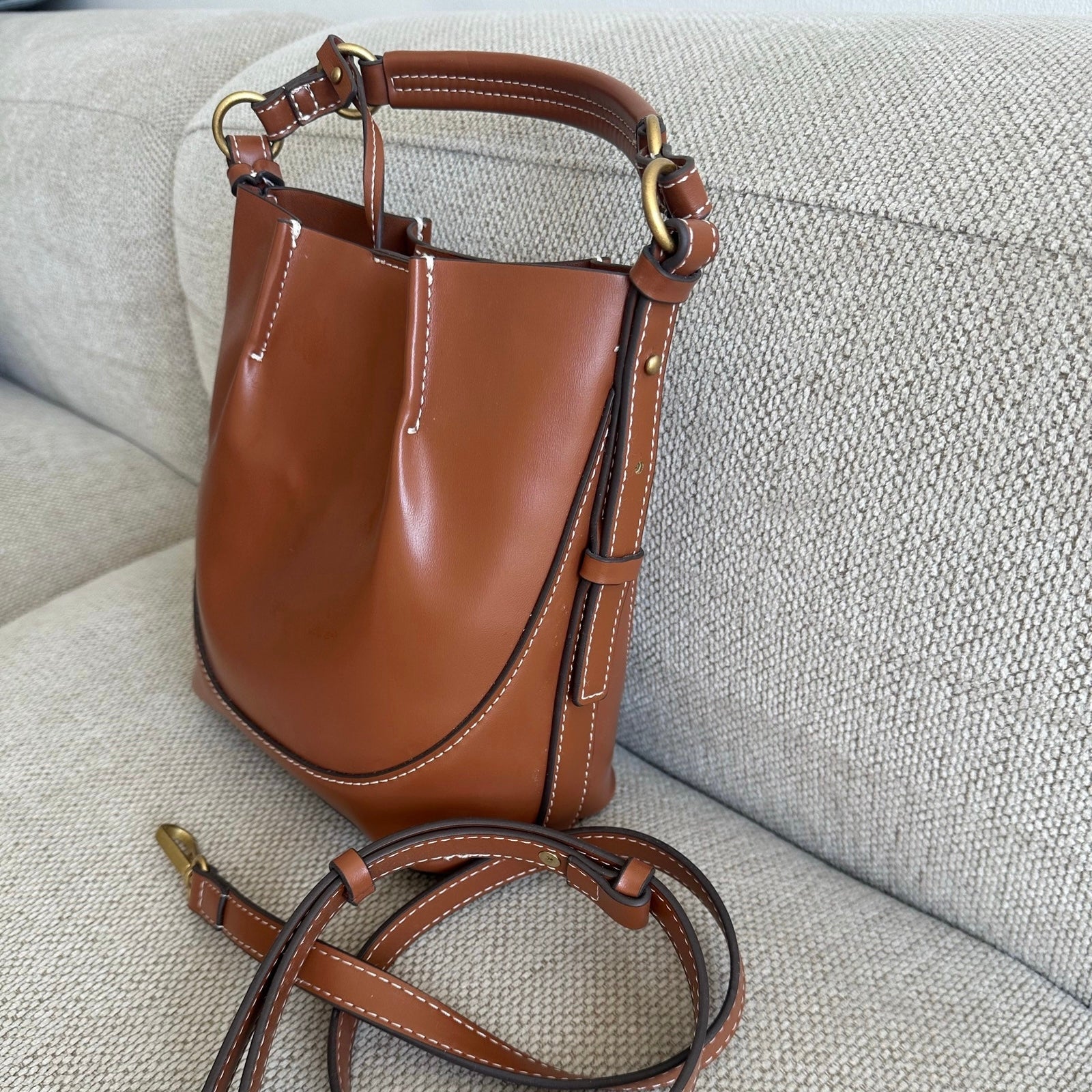 Zara Stitch Bcket Bag