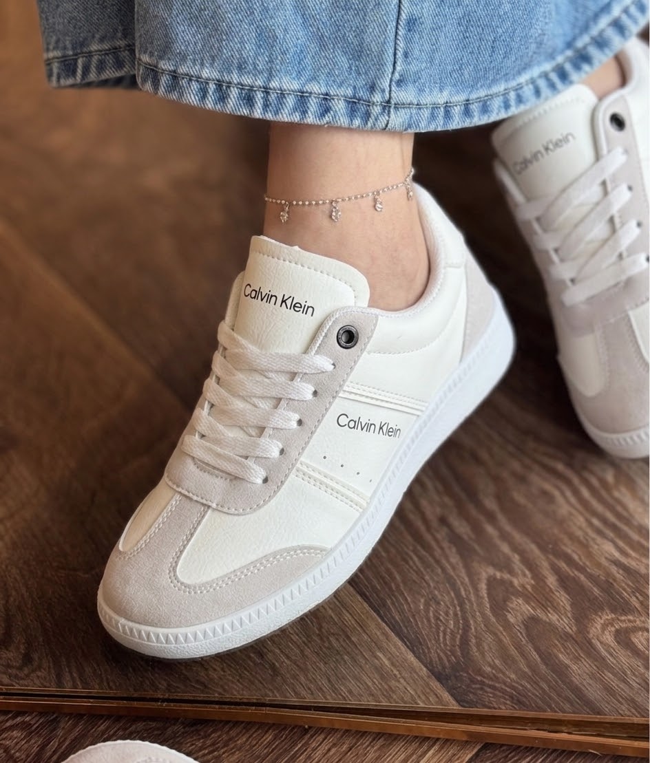 Suede & Leather Mix Casual Sneakers