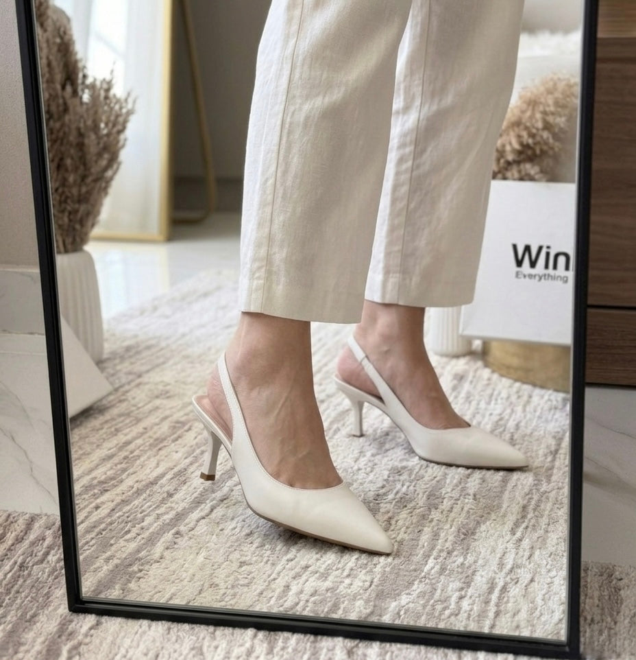 Satin Stiletto Pumps
