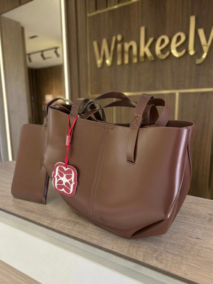 Luxury Genuine Leather Women's Shoulder Tote Bag