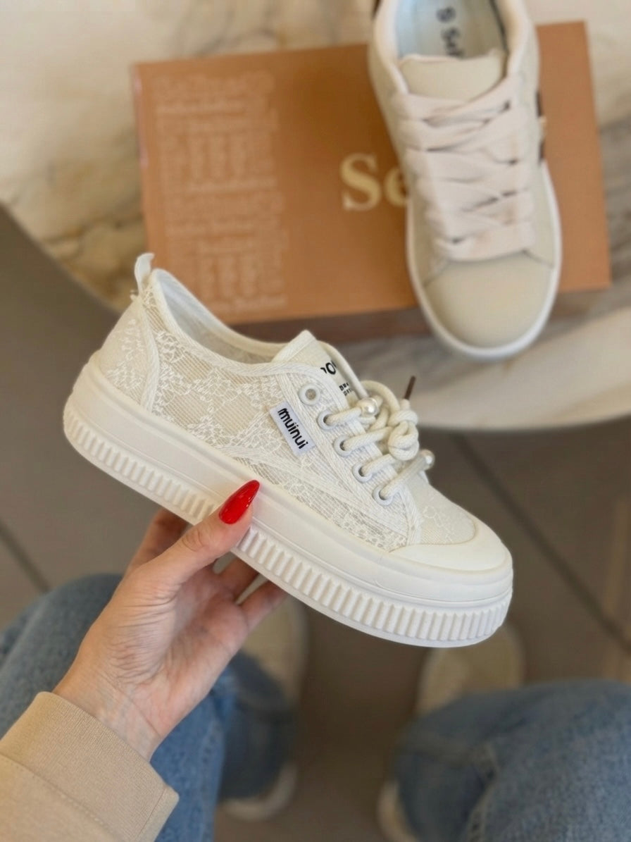 Breathable Mesh Platform Shoes