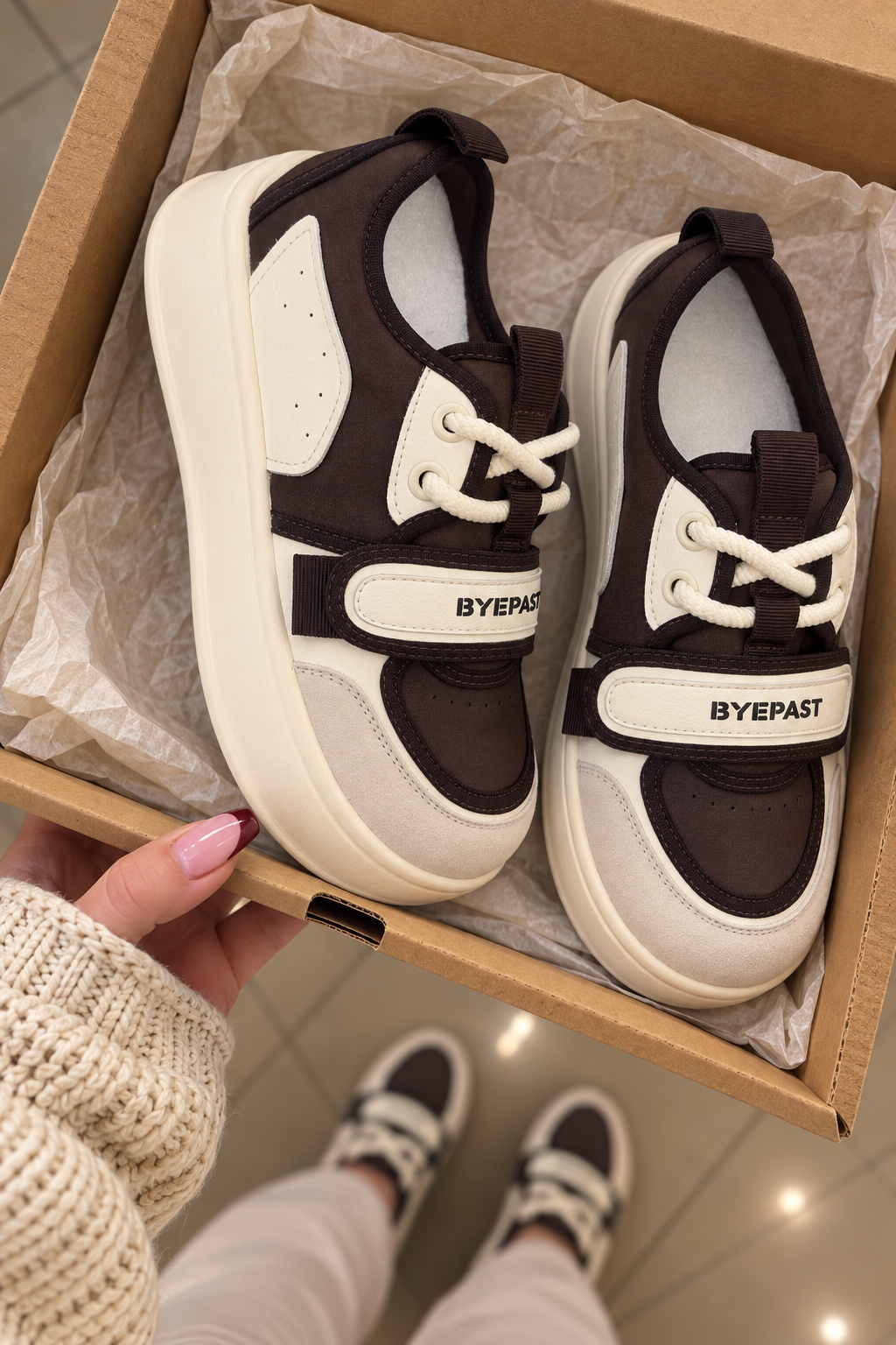 Retro Velcro Strap Chunky Sneakers