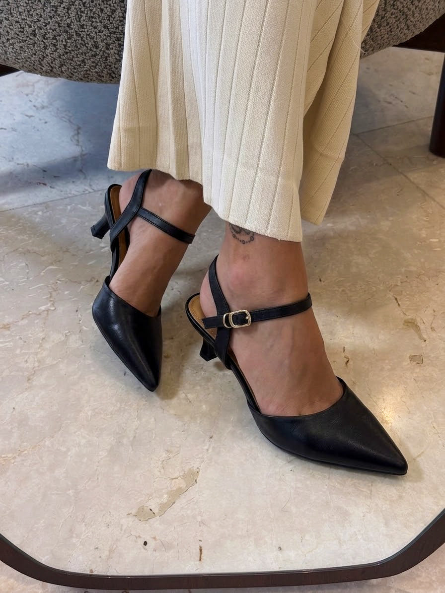 Ankle Strap Kitten Heels