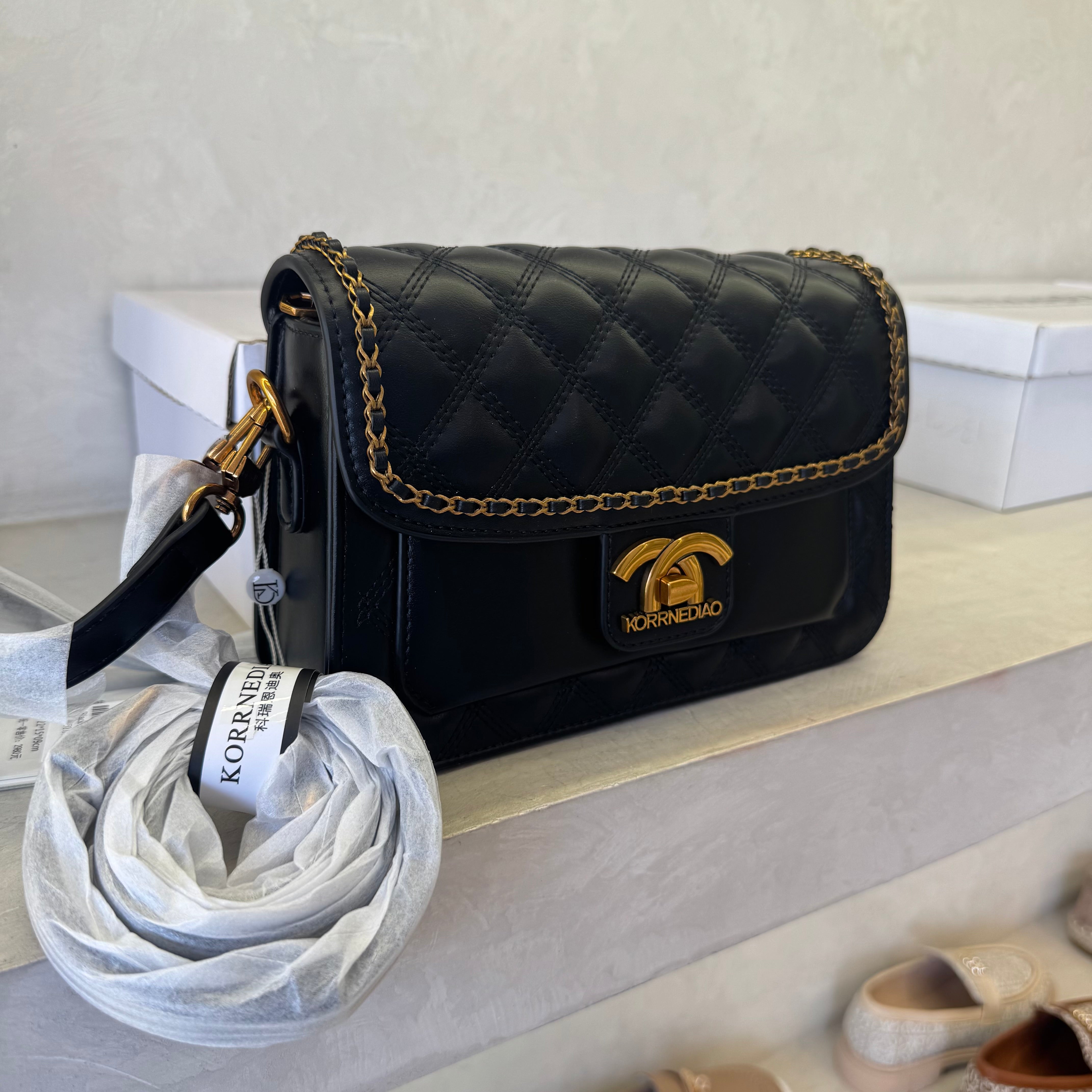 Classic Diamond Quilted Flap Bag