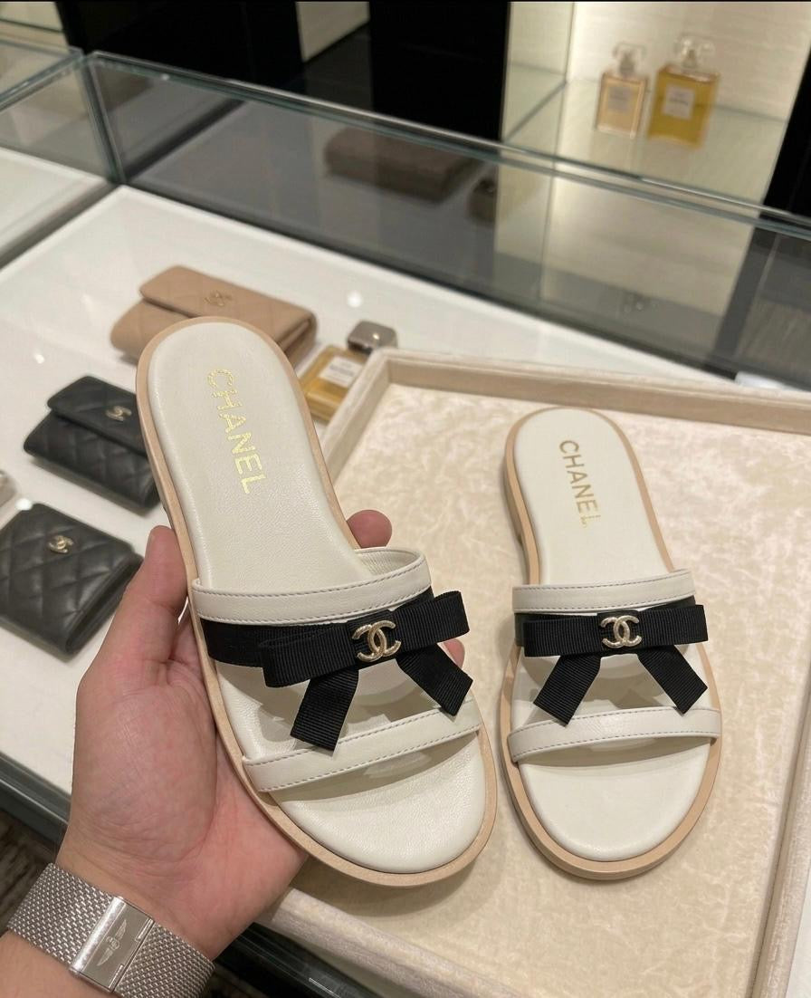Chanel bow slides