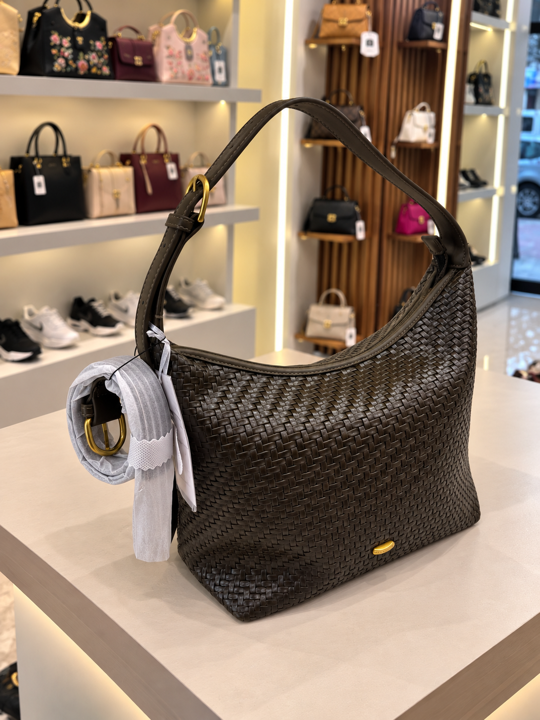 Woven Hobo Bag