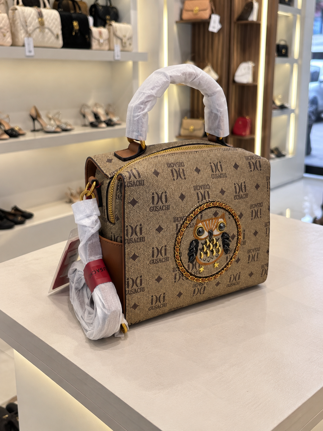 Gusachi Vintage Owl Pattern Women's Handbag