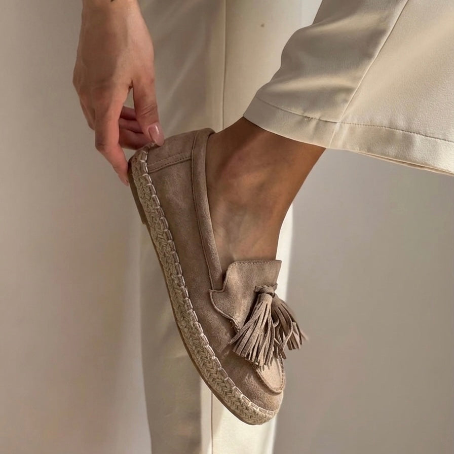 Suede Espadrille Flat