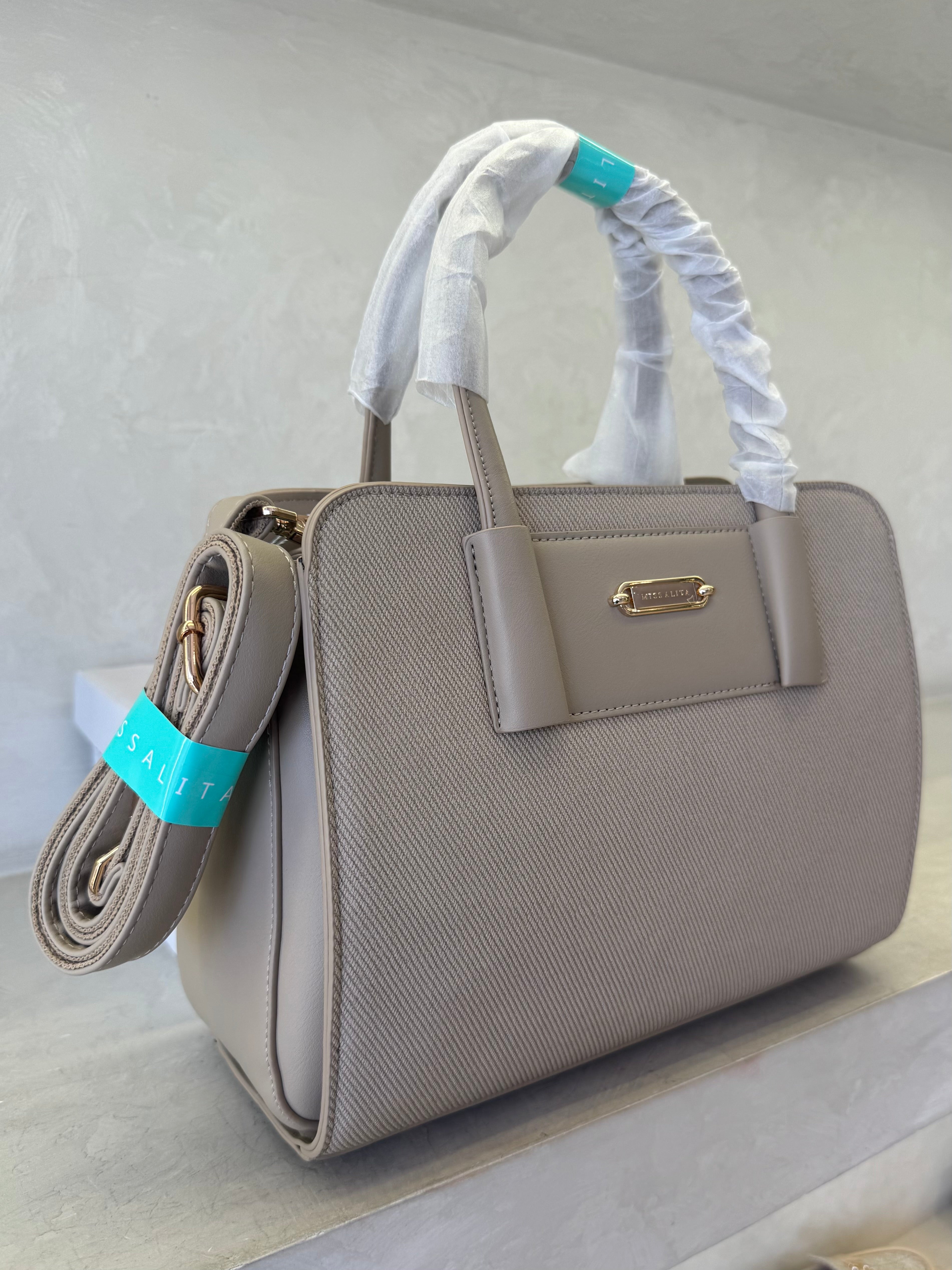 Mimiita Textured Satchel Bag