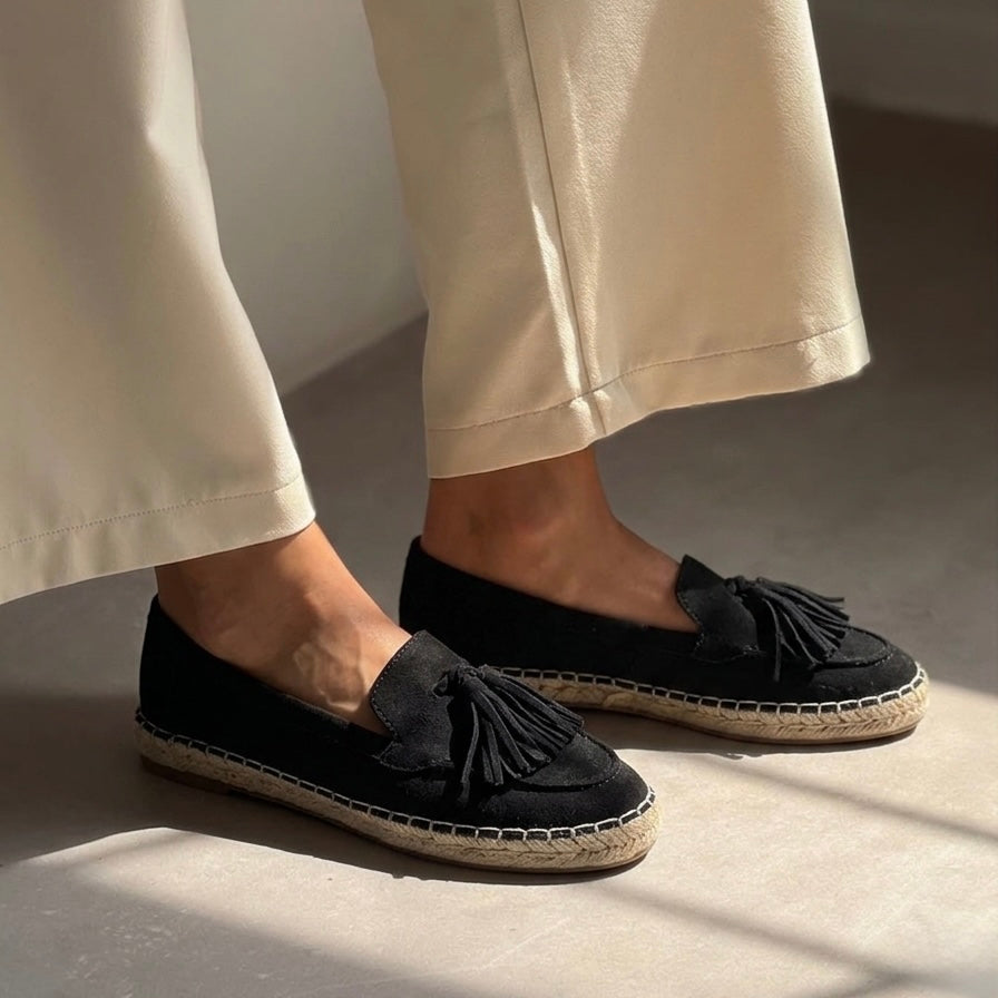 Suede Espadrille Flat