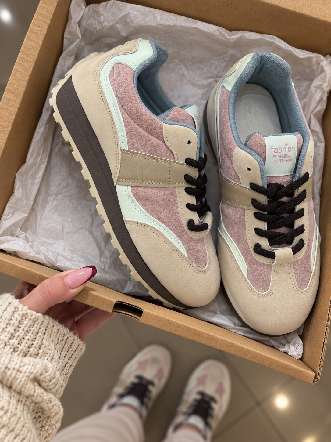 Women's Patchwork Chunky Sneakers