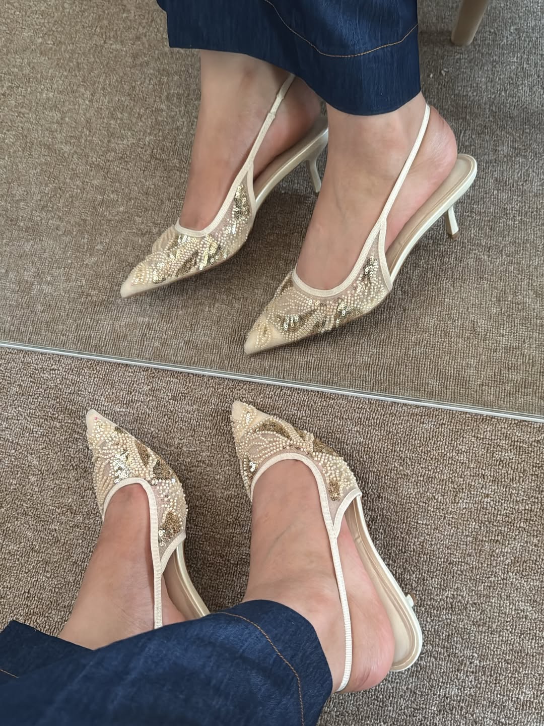Rhinestone Pumps