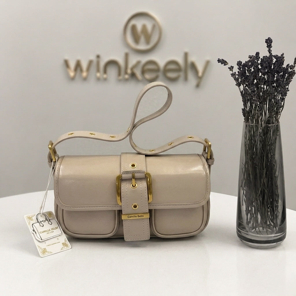 Glossy Buckle Mini Bag