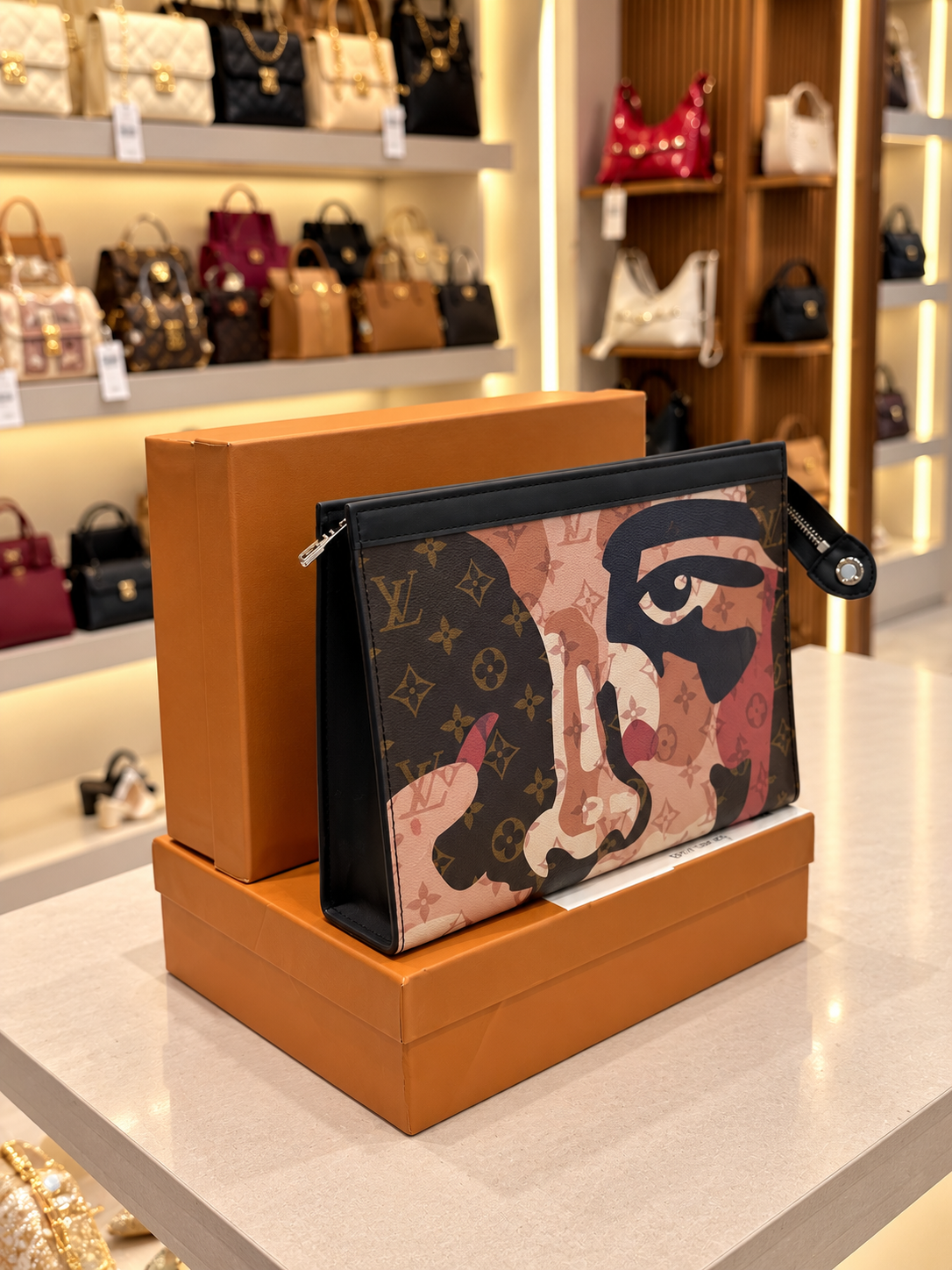 Louis Vuitton Portrait Pochette Voyage Clutch Bag