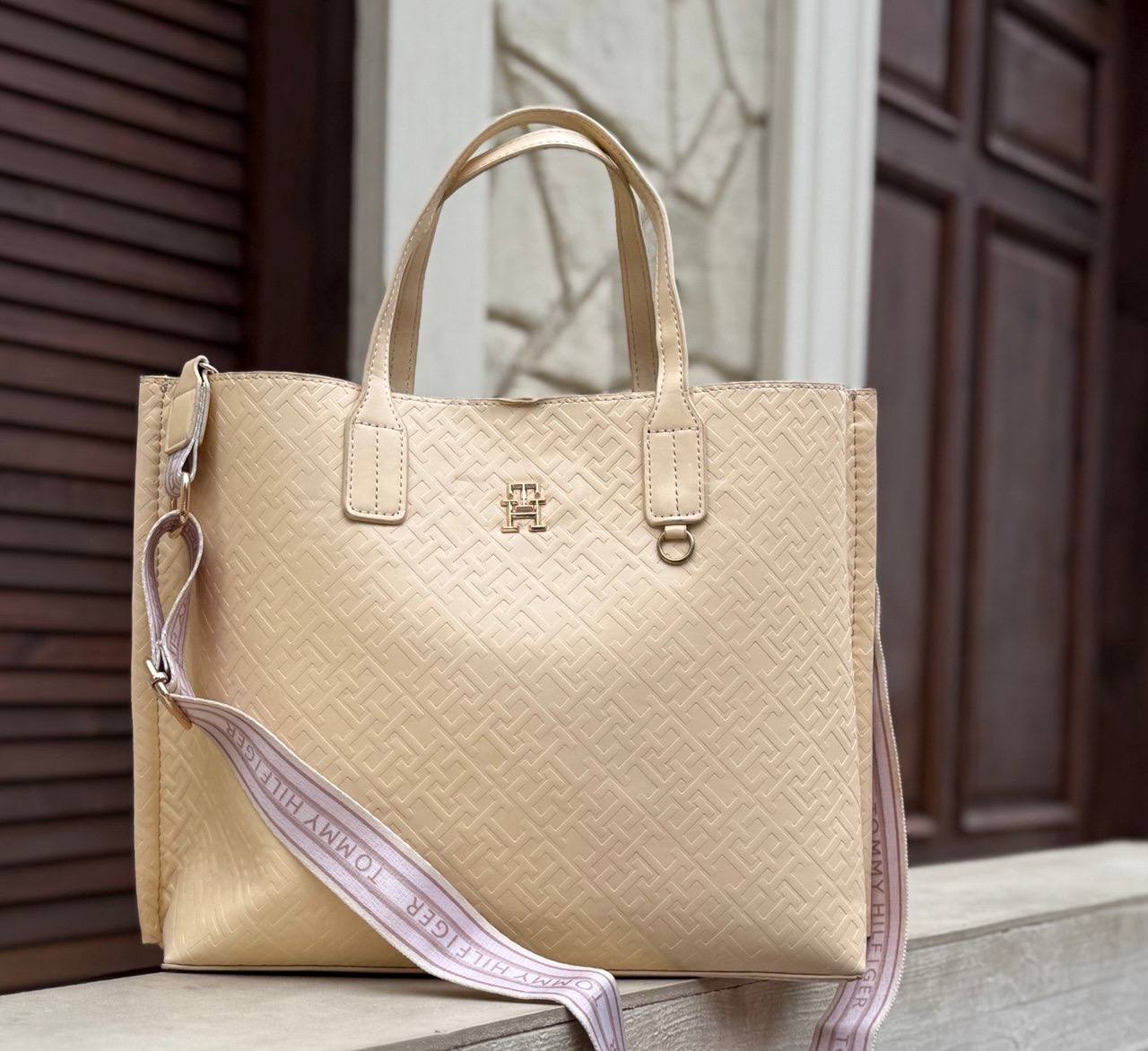 Tommy Monogram Tote Bag
